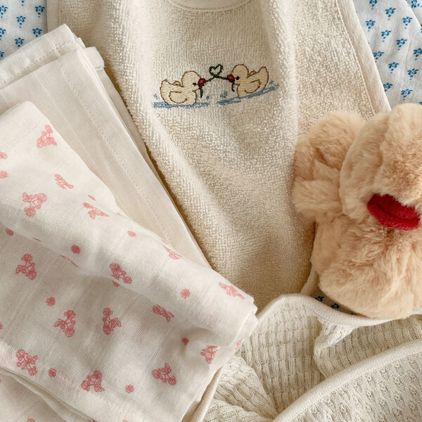 Figo 2-pack Terry Bibs, antique white, Konges Sl&oslash;jd