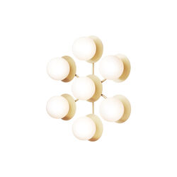 Liila 7 Star Wall Lamp, nordic gold/opal, Nuura