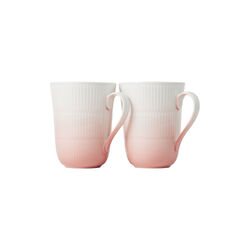 Iris Mugg 36 cl. 2 st, korall, Royal Copenhagen