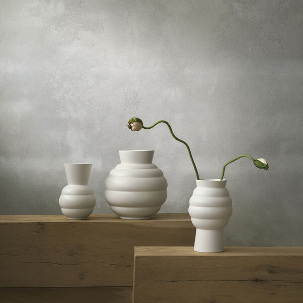 Tortus Archie vase No 2, white, Knabstrup Keramik