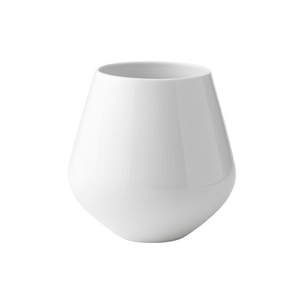 White Fluted vas 20,5 cm, Royal Copenhagen
