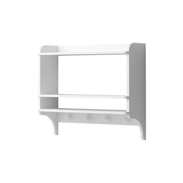 Seaside Bookshelf with Hooks, Oliver Furniture