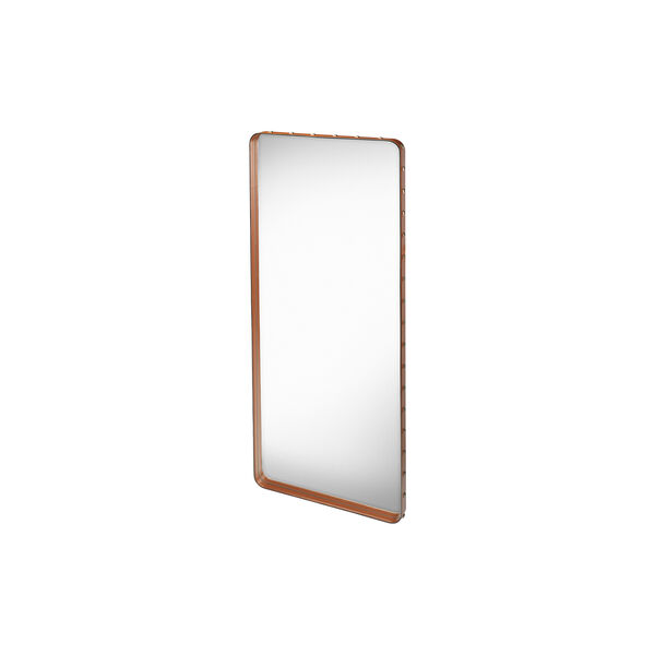 Adnet Rectangular Wall Mirror, tan, GUBI