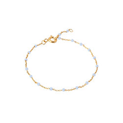 Lola armband, gold/sky, ENAMEL Copenhagen