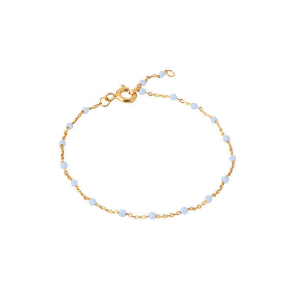 Lola armband, gold/sky, ENAMEL Copenhagen