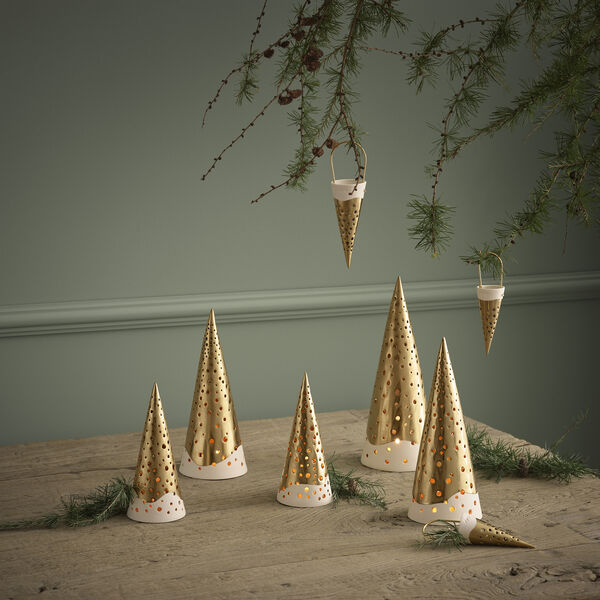 Nobili julstrut, guld, K&auml;hler