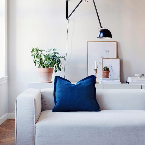 PICNIC Cushion, dark petrol, R&oslash;ros Tweed