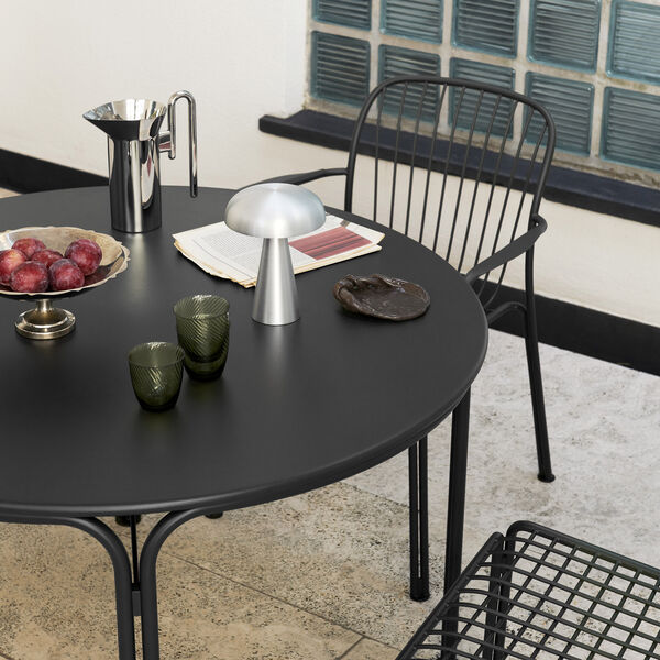 Thorvald SC98 Outdoor Dining Table, warm black, &Tradition