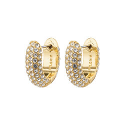 LONA Chunky Crystal Huggie Hoops, guldpläterat LONA Chunky Crystal Huggie Hoops, guldpläterat, Pilgrim