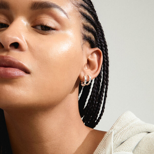 MAEVE Öronhängen, silverpläterat, Pilgrim