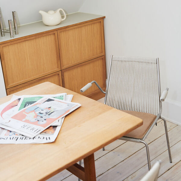 Noel Armrest Chair, steel/fair grey, Thorup Copenhagen