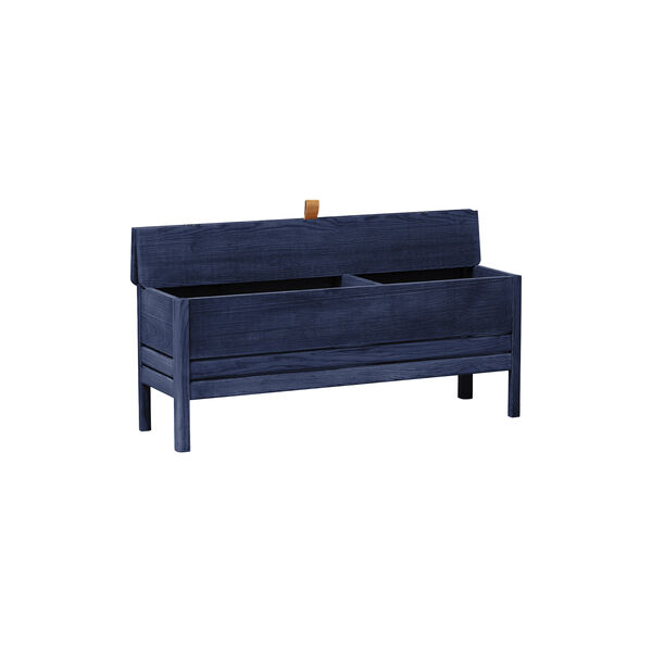 A Line Storage Bench, indigo blue, Form & Refine