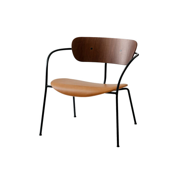 Pavilion AV6 loungestol, valn&ouml;t/cognac, &Tradition