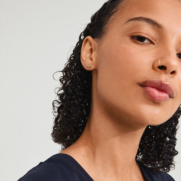 LYSANDRA Studs, guldpl&auml;terat, Pilgrim