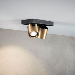 FOCUS 2 Ceiling Spotlight, brass FOCUS 2 Ceiling Spotlight, brass, LIGHT-POINT