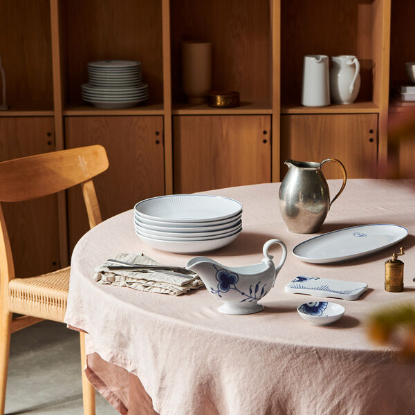 Blue Fluted Mega såskanna, Royal Copenhagen