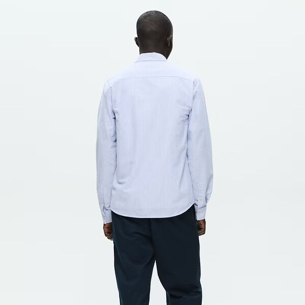 WWAdam Shirt, blue/white stripe WWAdam Shirt, blue/white stripe, Wood Wood