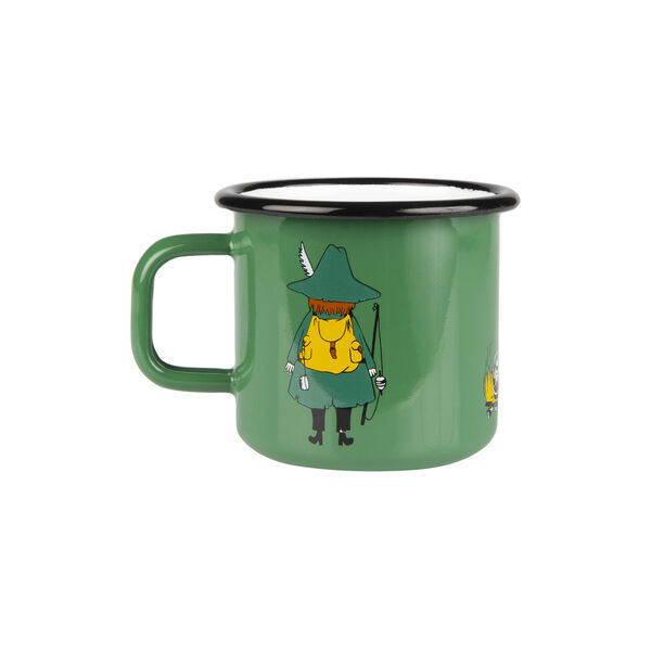 Snufkin Enamel Mug, green, Muurla