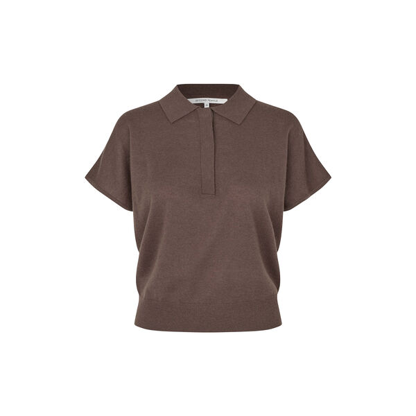 Claro Knit SS Polo, carafe, Second Female