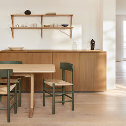 J39 Mogensen stol, khaki green/natural, Fredericia Furniture