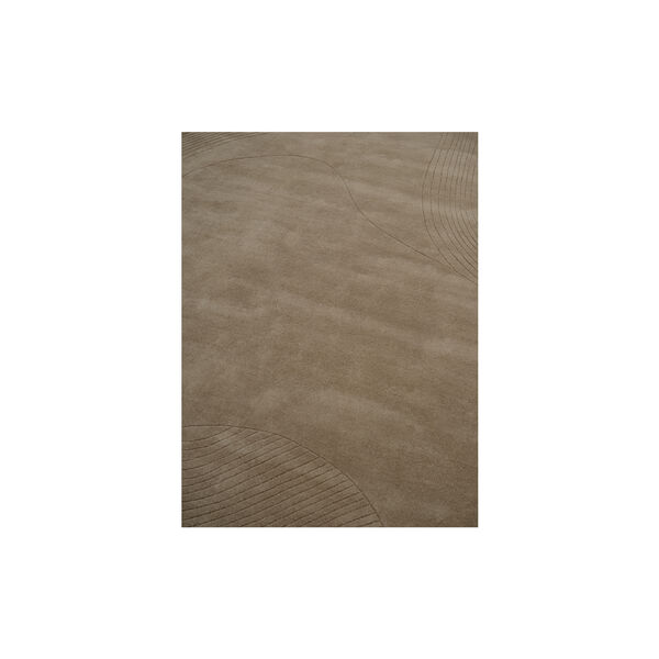 Fluid Arc Rug, earth, Linie Design
