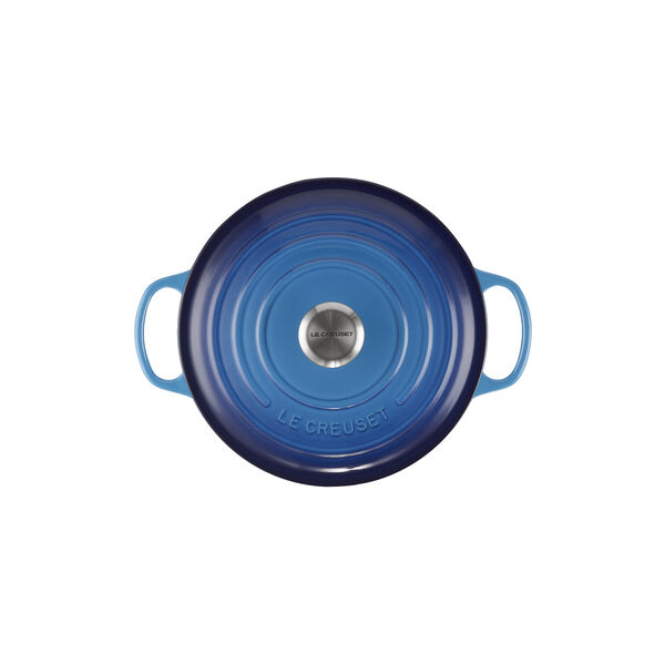 Signature gjutj&auml;rn rund gryta &Oslash; 26 cm, azure blue, Le Creuset