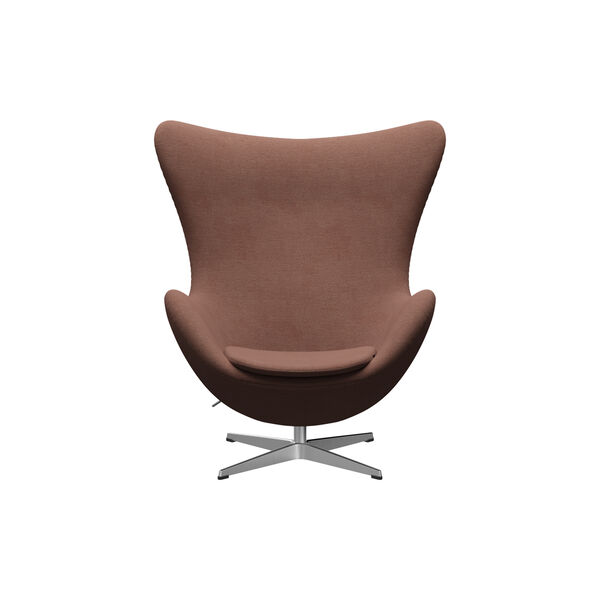 &Auml;gget&trade; 3316 Loungestol, Christianshavn 1132 beige/orange/satin brushed aluminium, Fritz Hansen