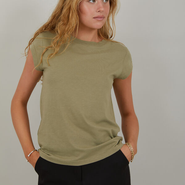 CC Heart Basic T-shirt, dusty olive, Coster Copenhagen
