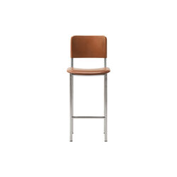 Plan Barstool Fully Upholstered, brushed steel/Max 95 Plan Barstool Fully Upholstered, brushed steel/Max 95, Fredericia Furniture