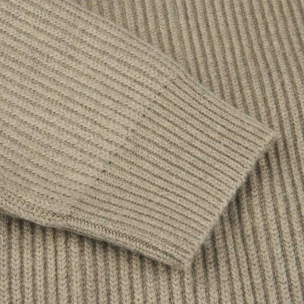 Cardigan Knitted Hybrid Buttoned Alcantara, light beige, Stenstr&ouml;ms