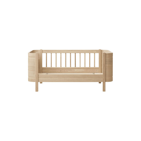 Wood Mini+ Cot Bed incl. Junior Kit 68x122/162 cm, ek, Oliver Furniture