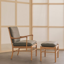 OW149F Footstool, Jade 20368, Carl Hansen & Søn