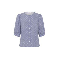 AzraPW Shirt, blue wallpaper print, Part Two