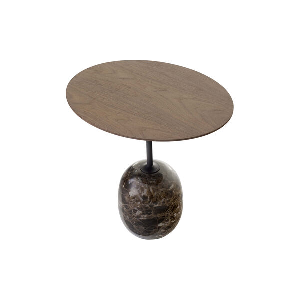 Lato Table LN9 Lounge Table, Emparador/walnut, &Tradition