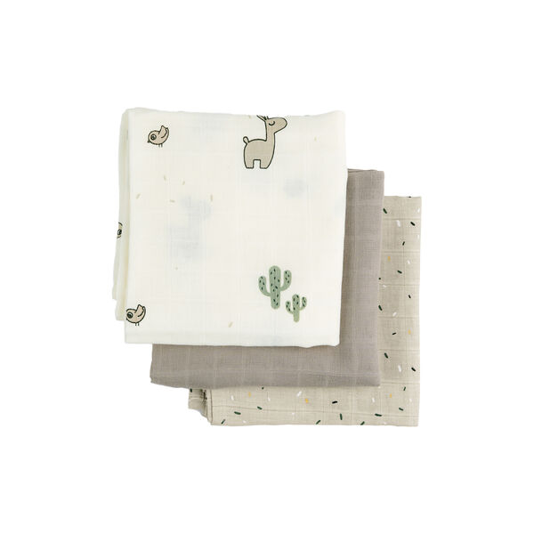 Lalee 3-pack filtar, sand, Done by Deer