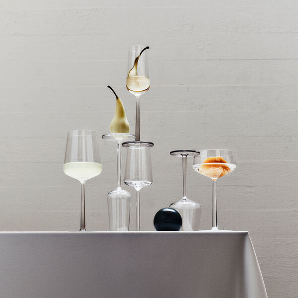 Essence r&ouml;dvinsglas, 2 st, linen, Iittala