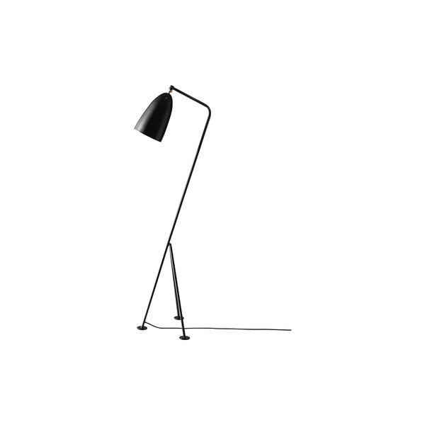 Gr&auml;shoppa golvlampa, jet-black, GUBI