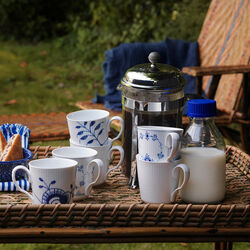 White Fluted mugg 38 cl, 2 st., Royal Copenhagen