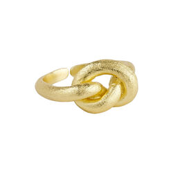 Lilou big knot ring, guldpläterat, Pure by Nat