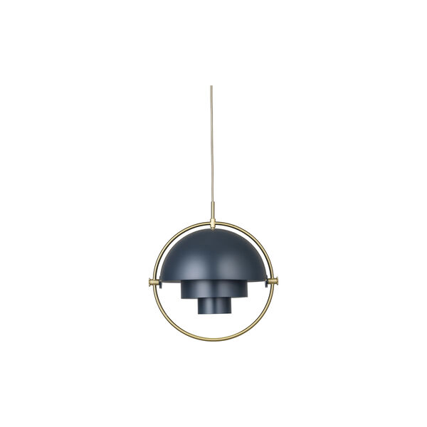 Multi-Lite Pendant, midnight blue/brass, GUBI