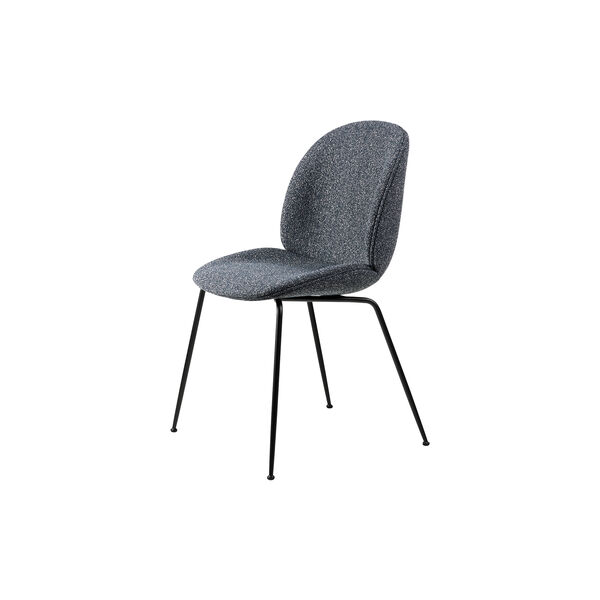 Beetle Dining Chair Fully Upholstered, Around Boucl&eacute; 023/black matt, GUBI