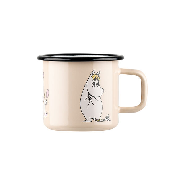 Snorkmaiden Enamel Mug, beige, Muurla
