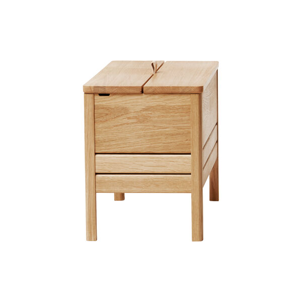 A Line Storage Bench, oak, Form & Refine