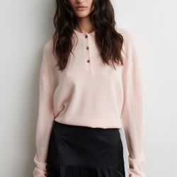 Longo Knit LS Collar, pale dogwood, Second Female