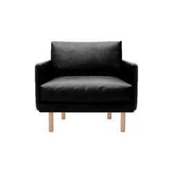 Emo Loungestol, SemiAni Black/naturoljad ek, Bruunmunch Furniture