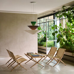 Gio LN15 Pendel, signal green/deep blue/ecru white, &Tradition