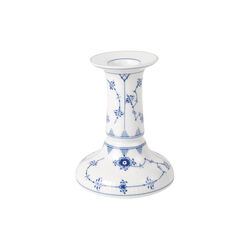 Blue Fluted Plain Candle Holder 11,5 cm, Royal Copenhagen