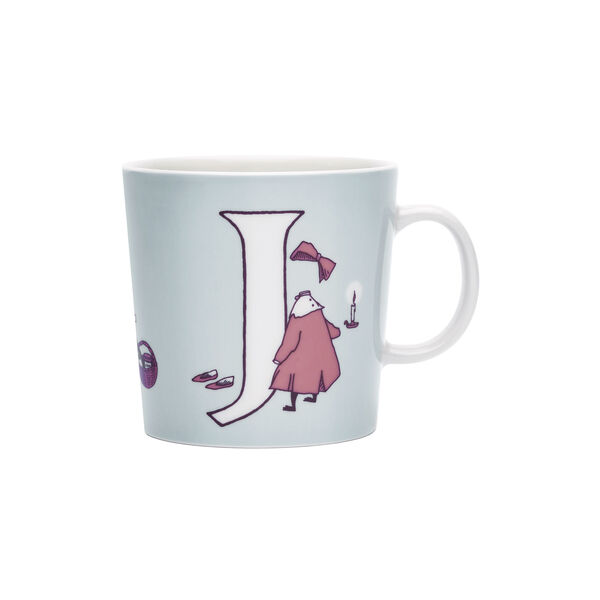Mumin mugg 40 cl Alfabet J, Moomin Arabia