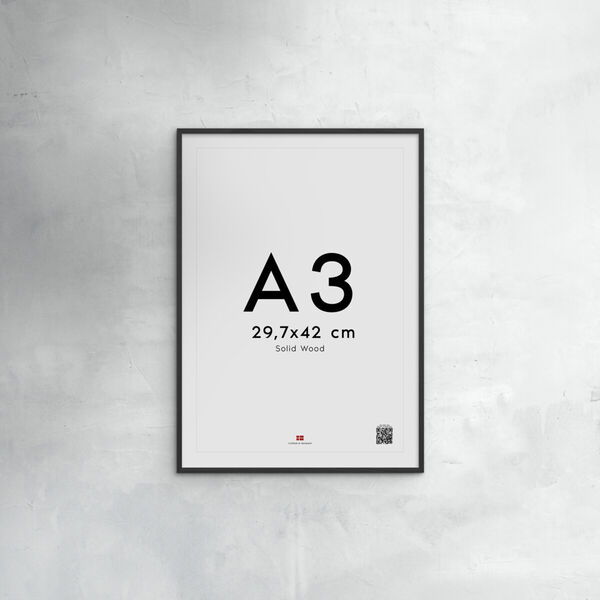 Wood Frame, black, Poster & Frame