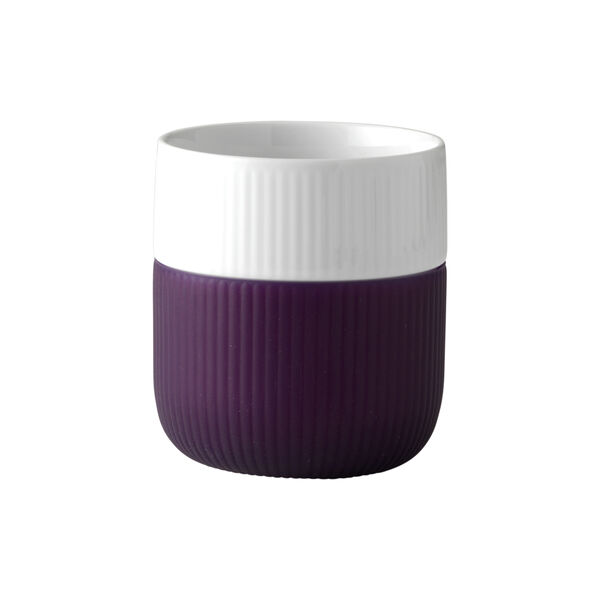 Fluted Contrast mugg 35 cl, aubergine, Royal Copenhagen